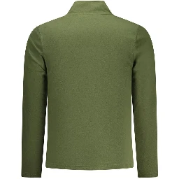 Verde Polyester Men Felpa