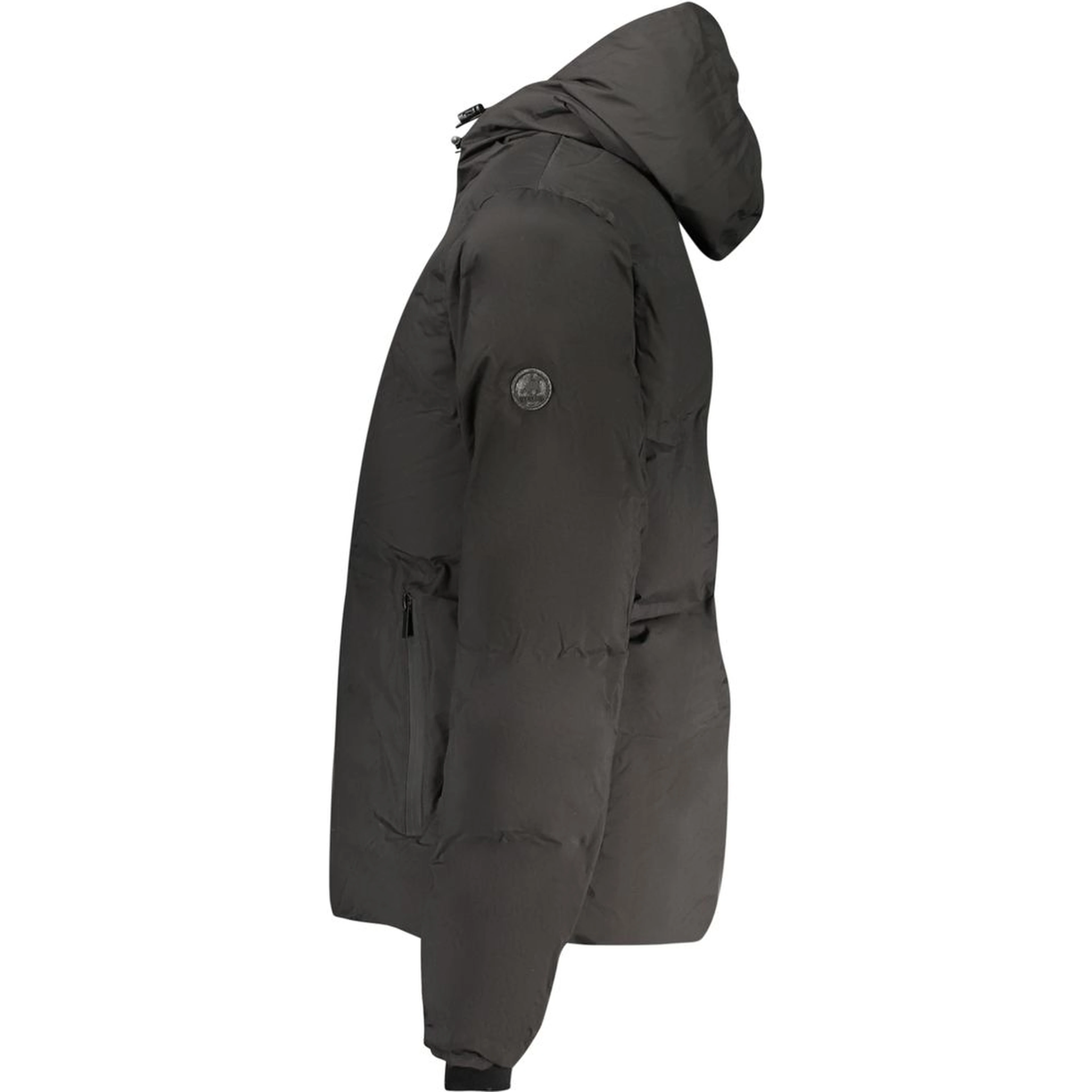 Black Polyester Men's Jacket
