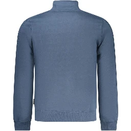 Blue Cotton Men's Sweatshirt
