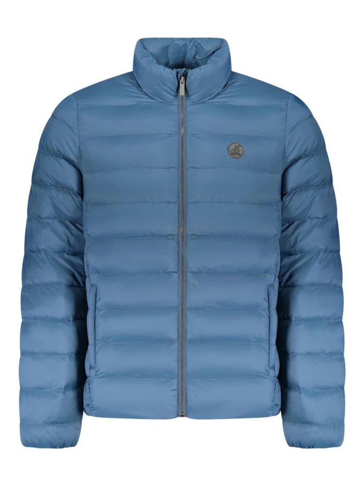 Blu Polyester Men's Jacket