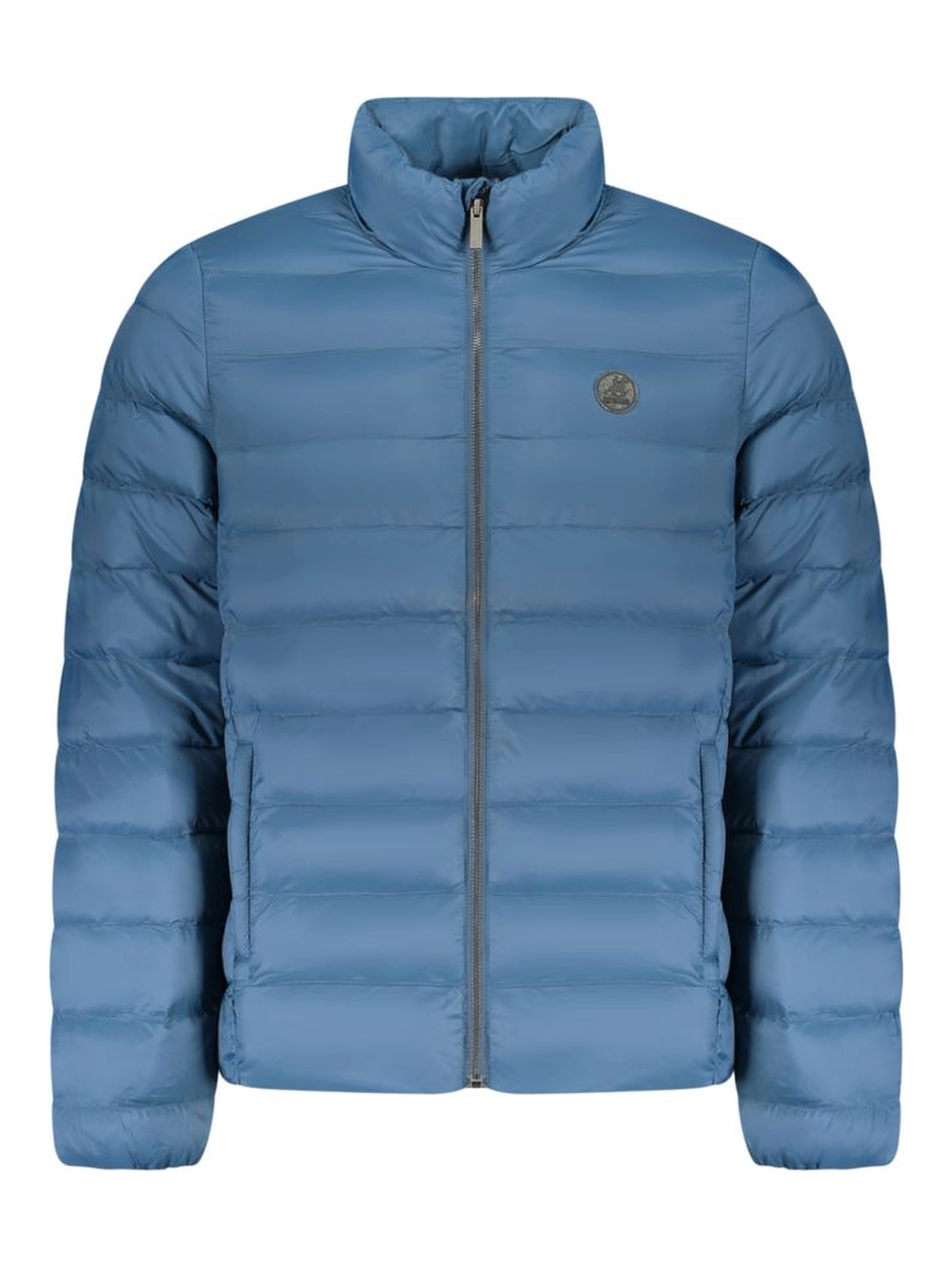 Blu Polyester Men's Jacket