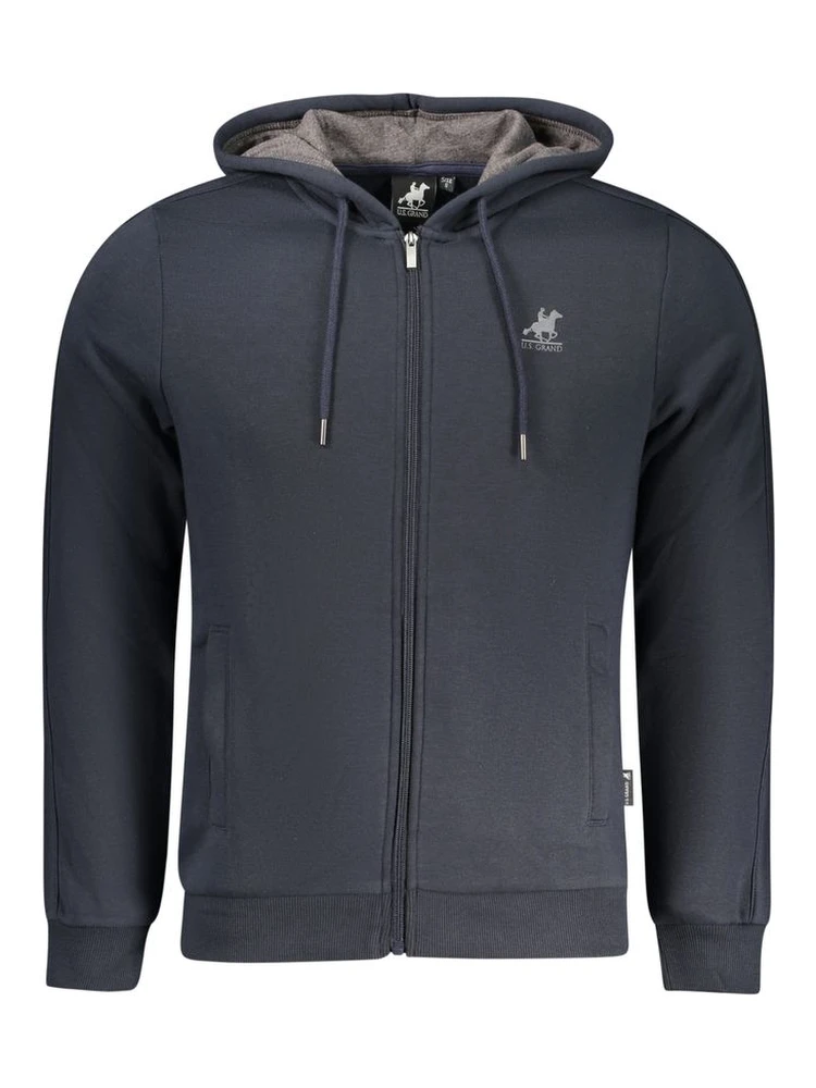 Blue Cotton Men's Hoodie