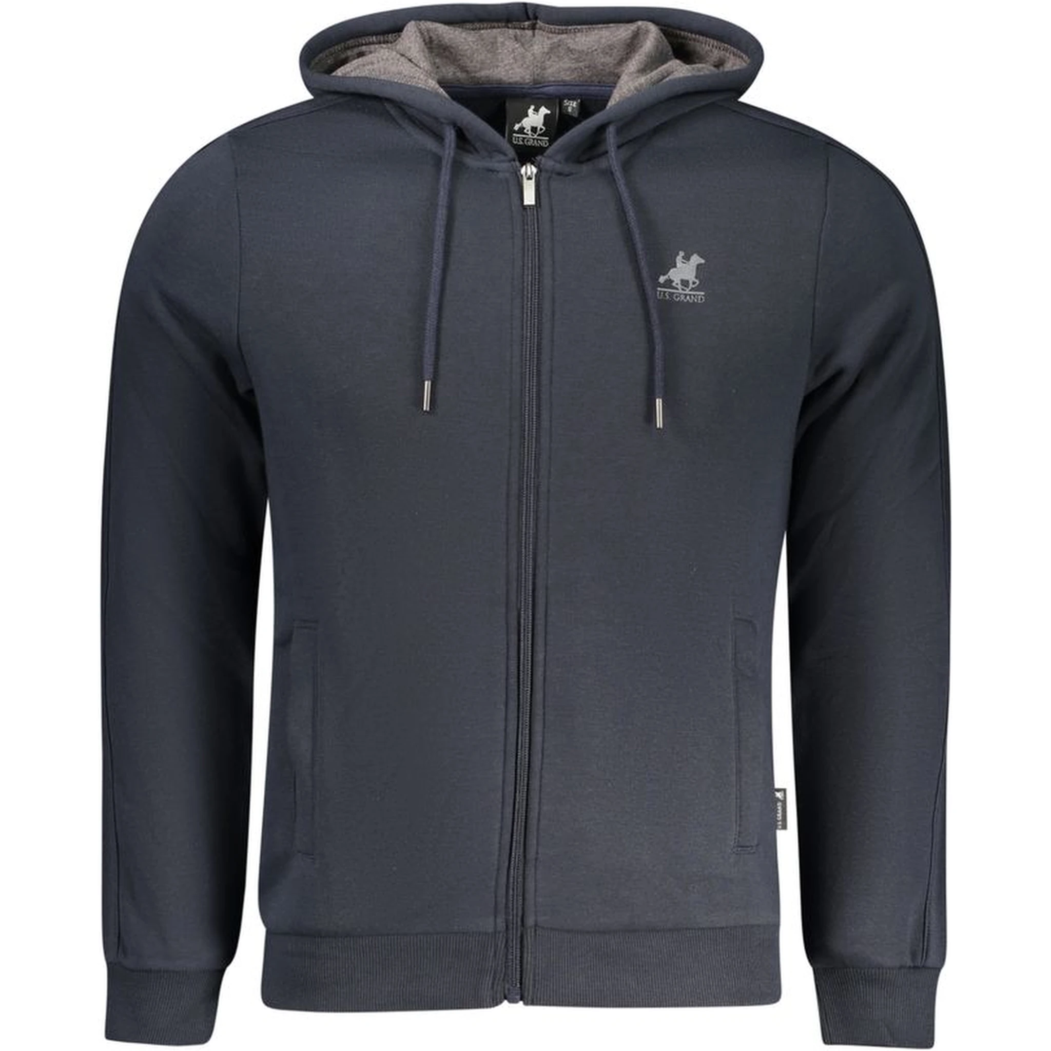 Blue Cotton Men's Hoodie