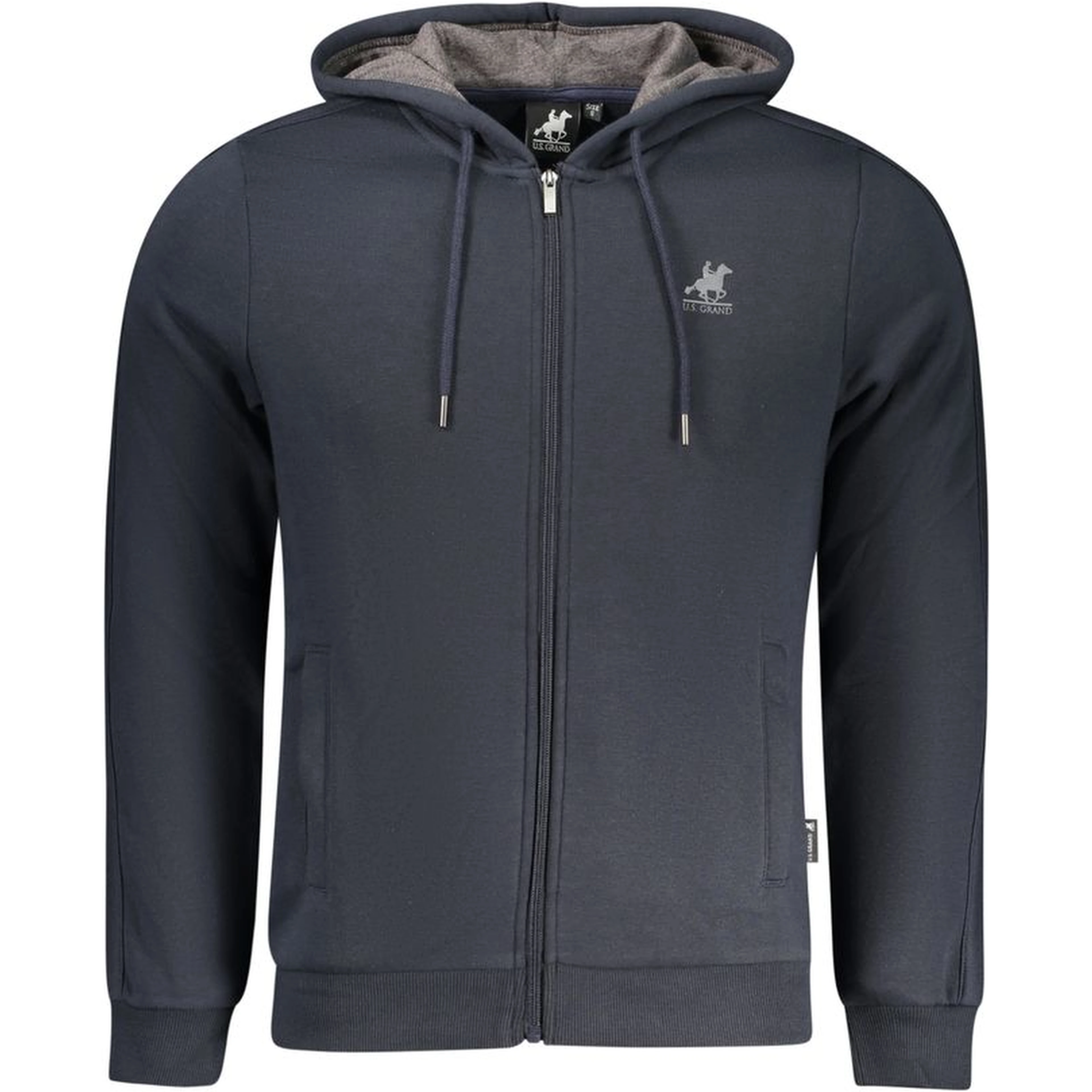 Blue Cotton Men's Hoodie