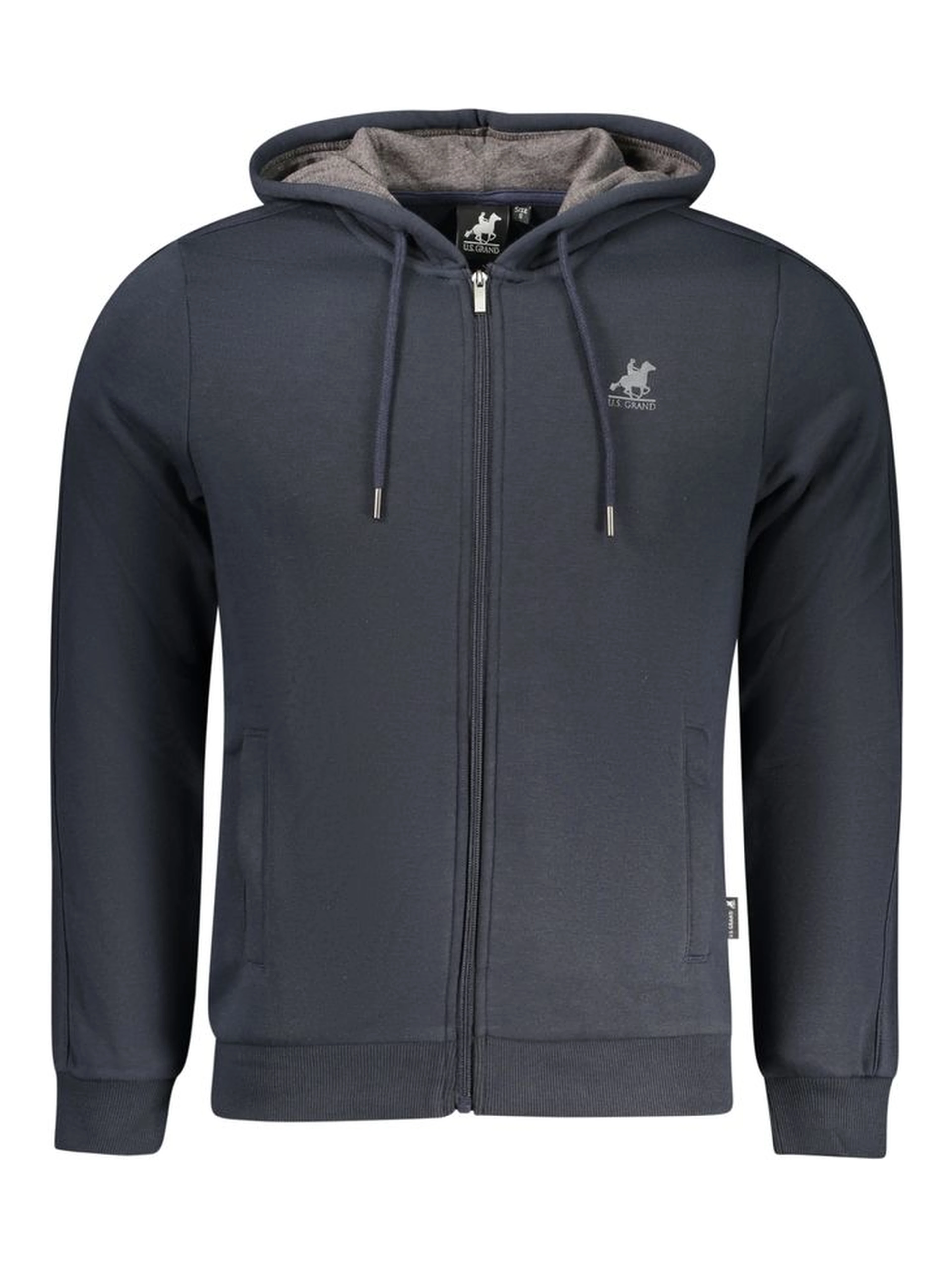 Blue Cotton Men's Hoodie