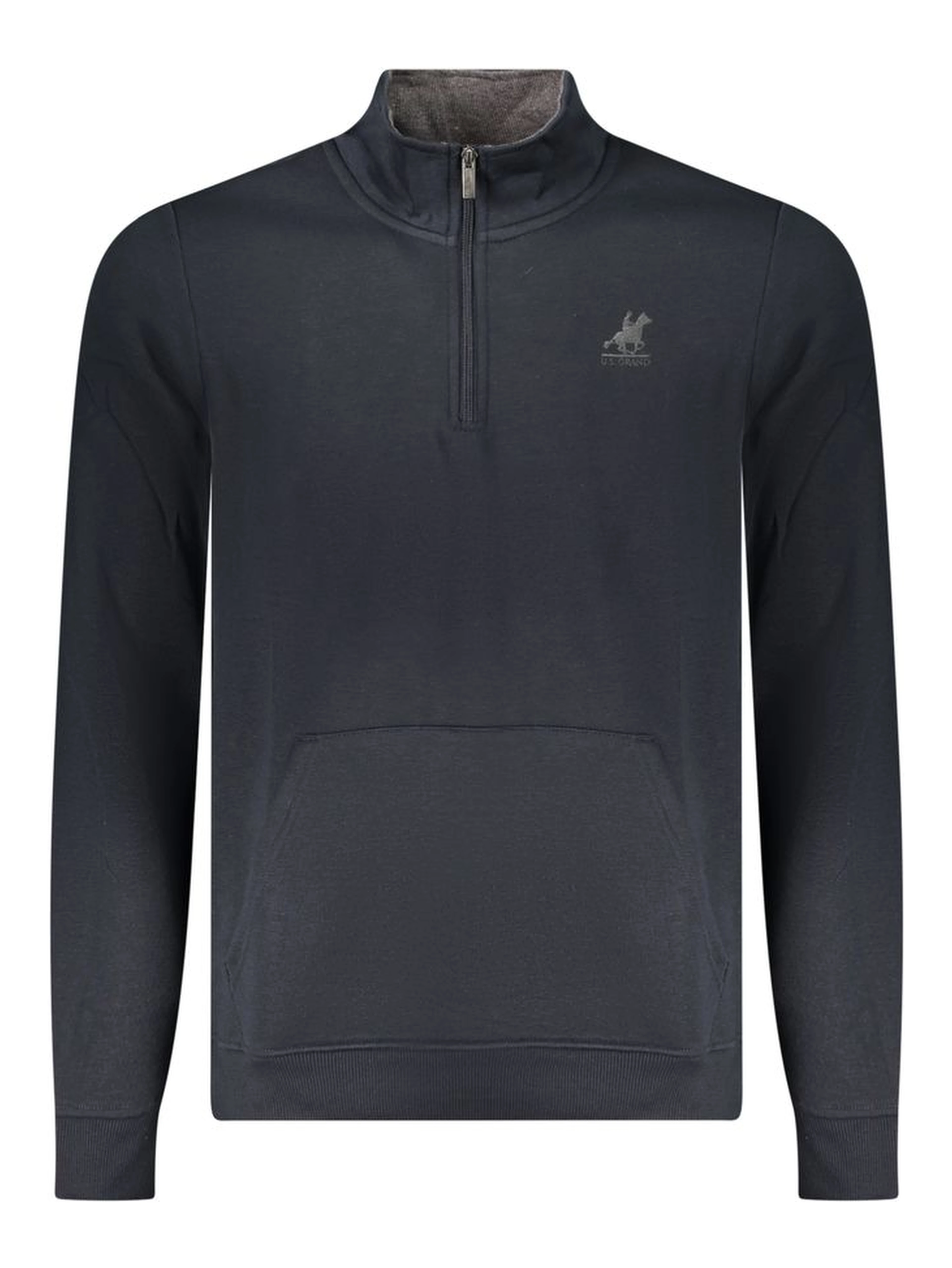 Blue Polyester Men Sweatshirt