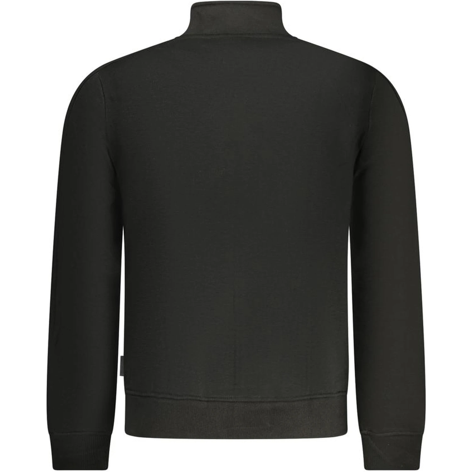 Black Cotton Men Sweatshirt