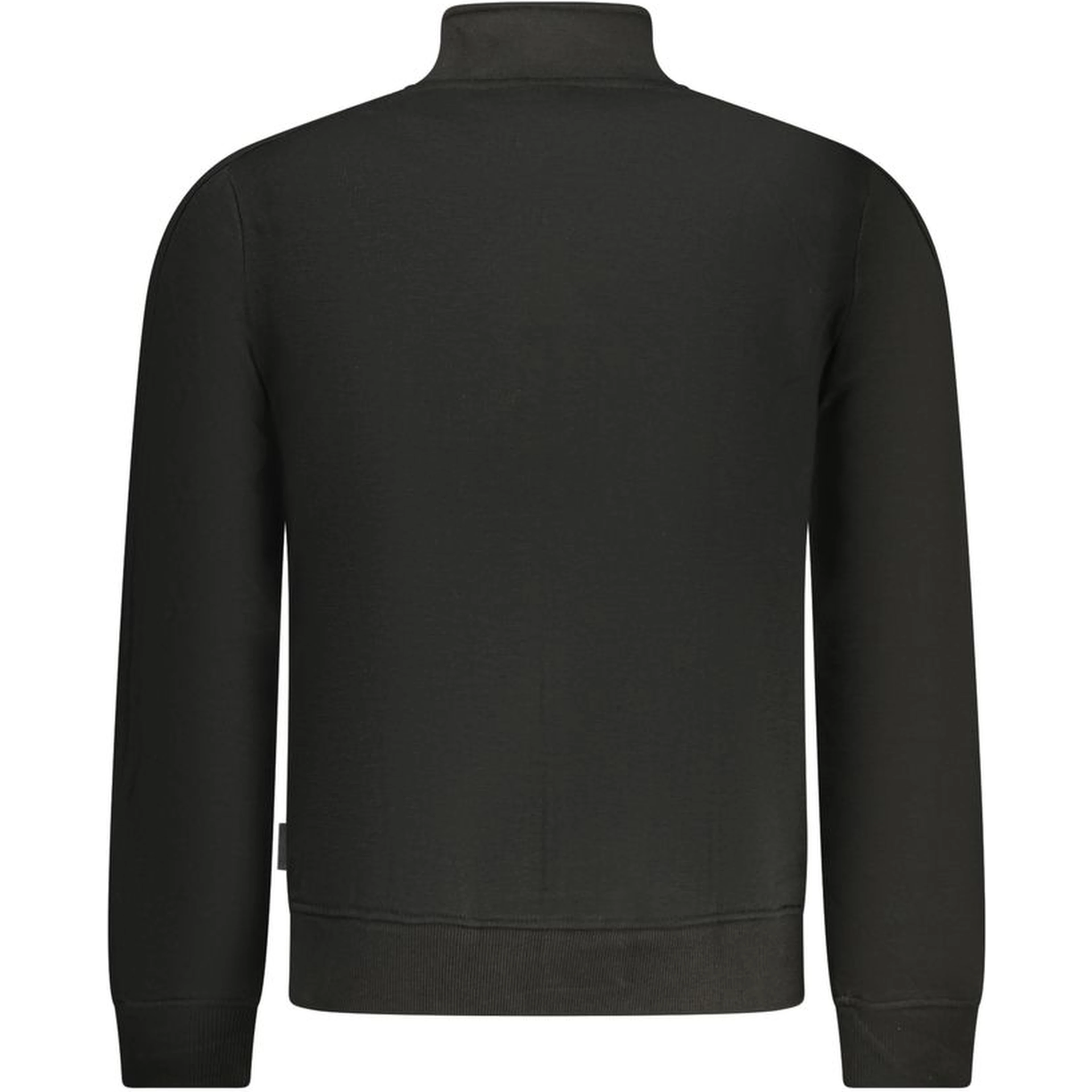 Black Cotton Men Sweatshirt