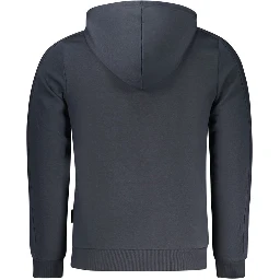 Blue Cotton Men's Hoodie