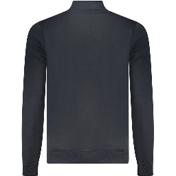 Blue Polyester Men Sweatshirt