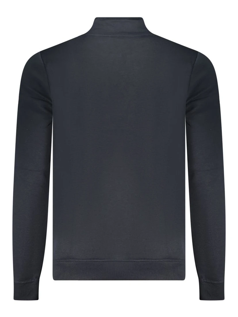 Blue Polyester Men Sweatshirt