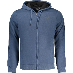 Blue Cotton Men's Hoodie