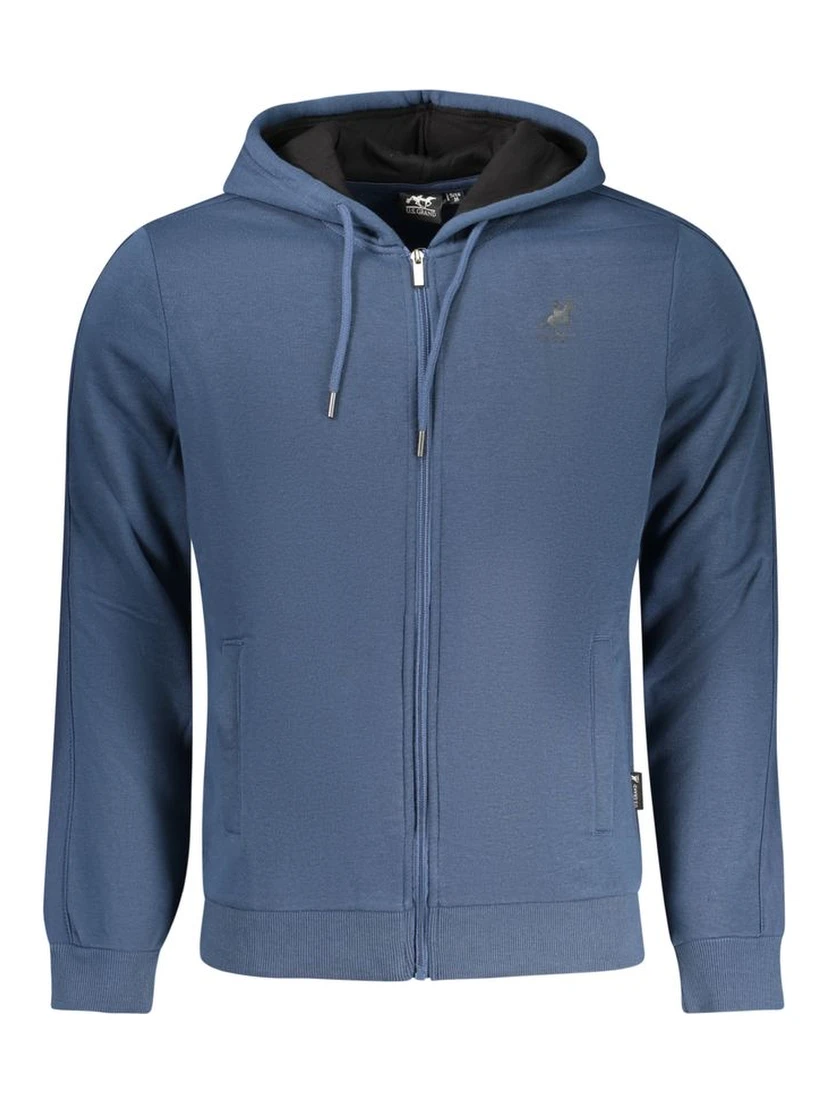 Blue Cotton Men's Hoodie