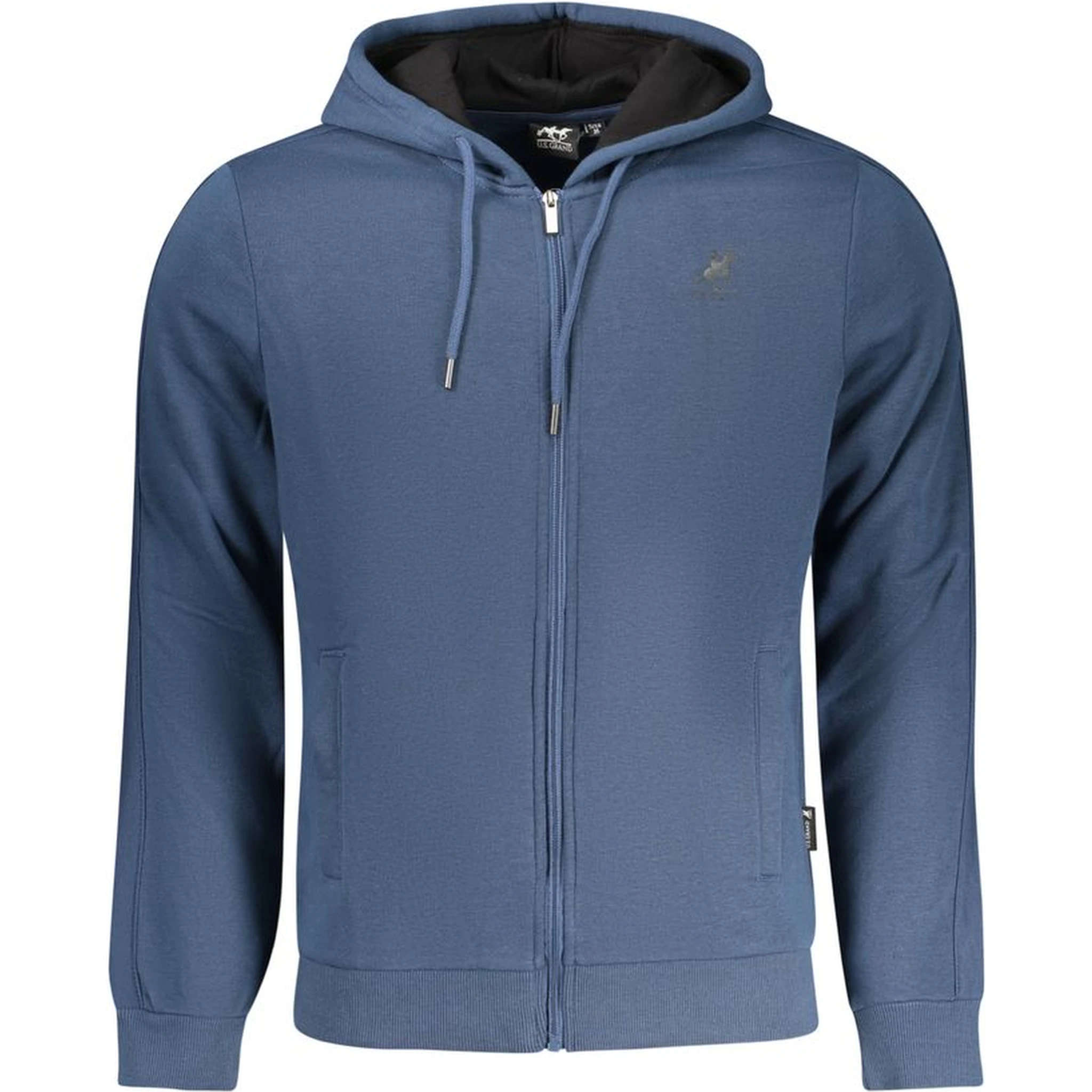 Blue Cotton Men's Hoodie