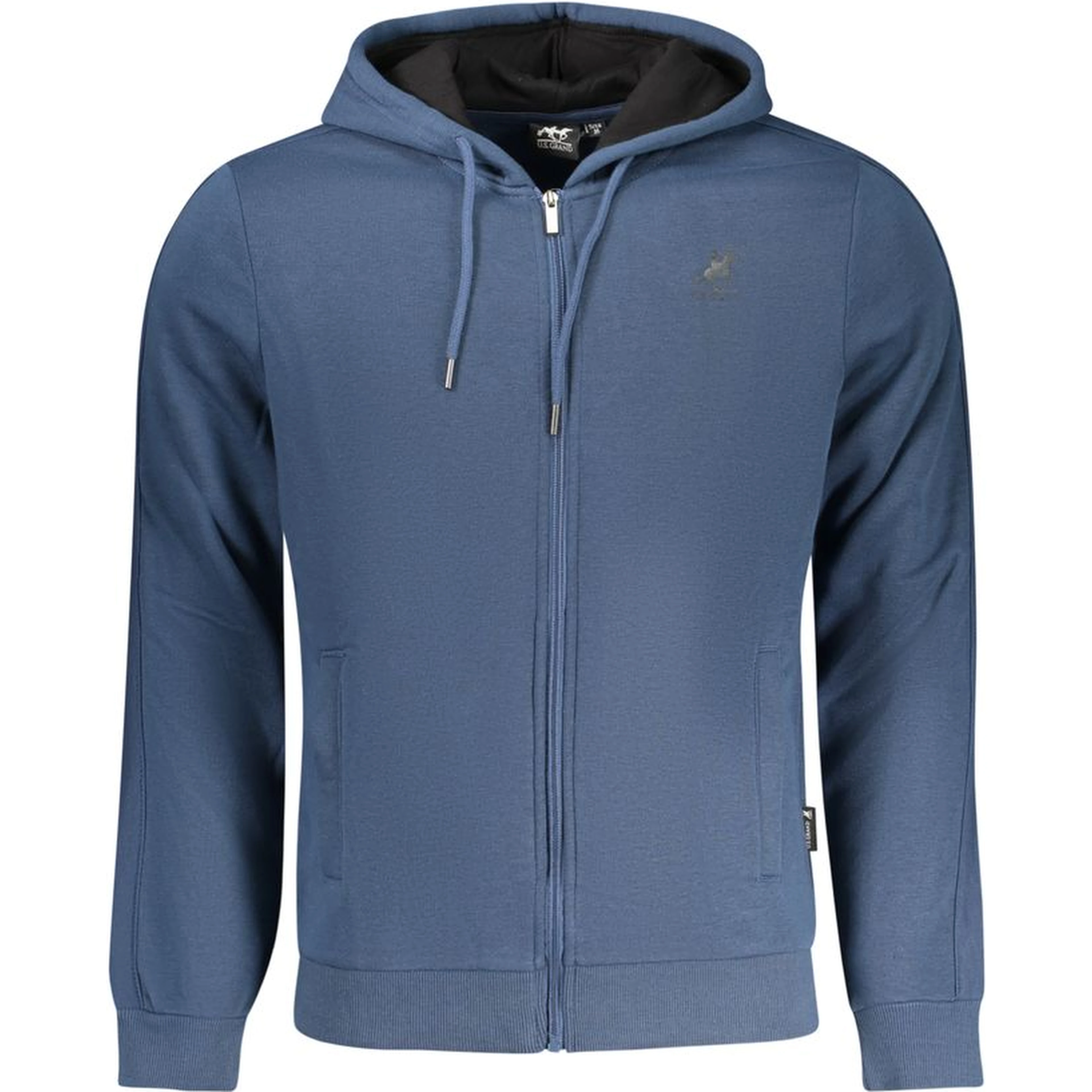 Blue Cotton Men's Hoodie