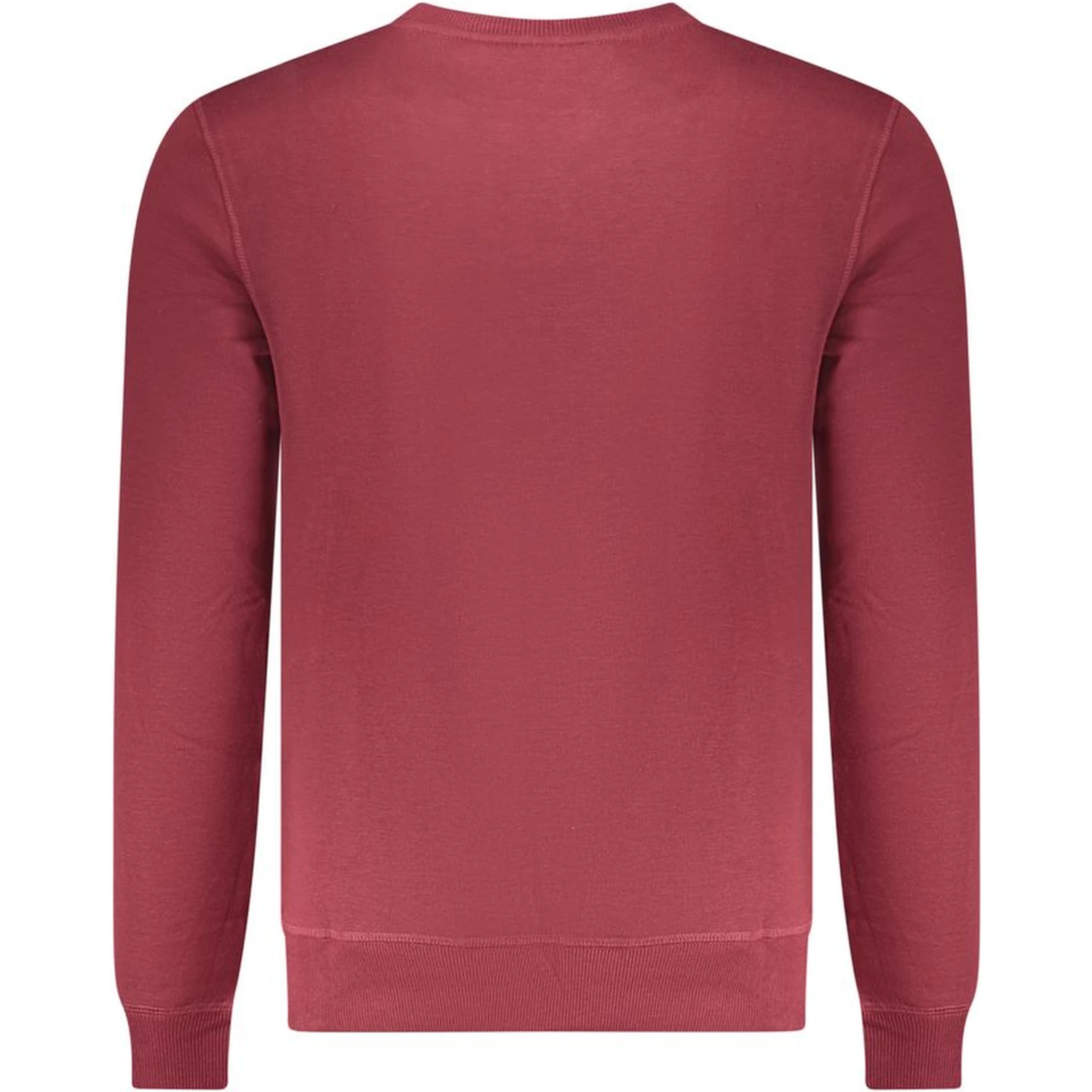 Red Polyester Men Sweatshirt