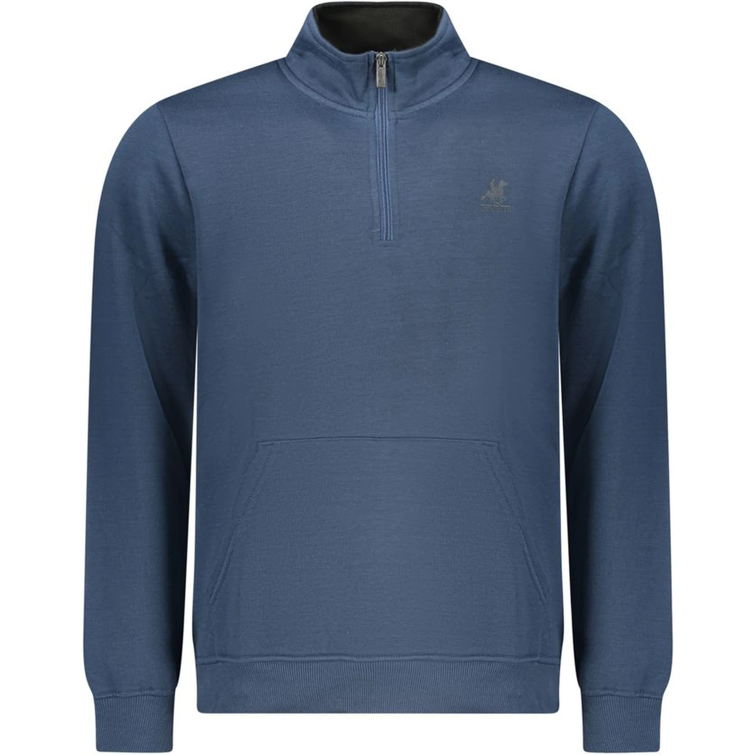 Blue Polyester Men's Sweatshirt