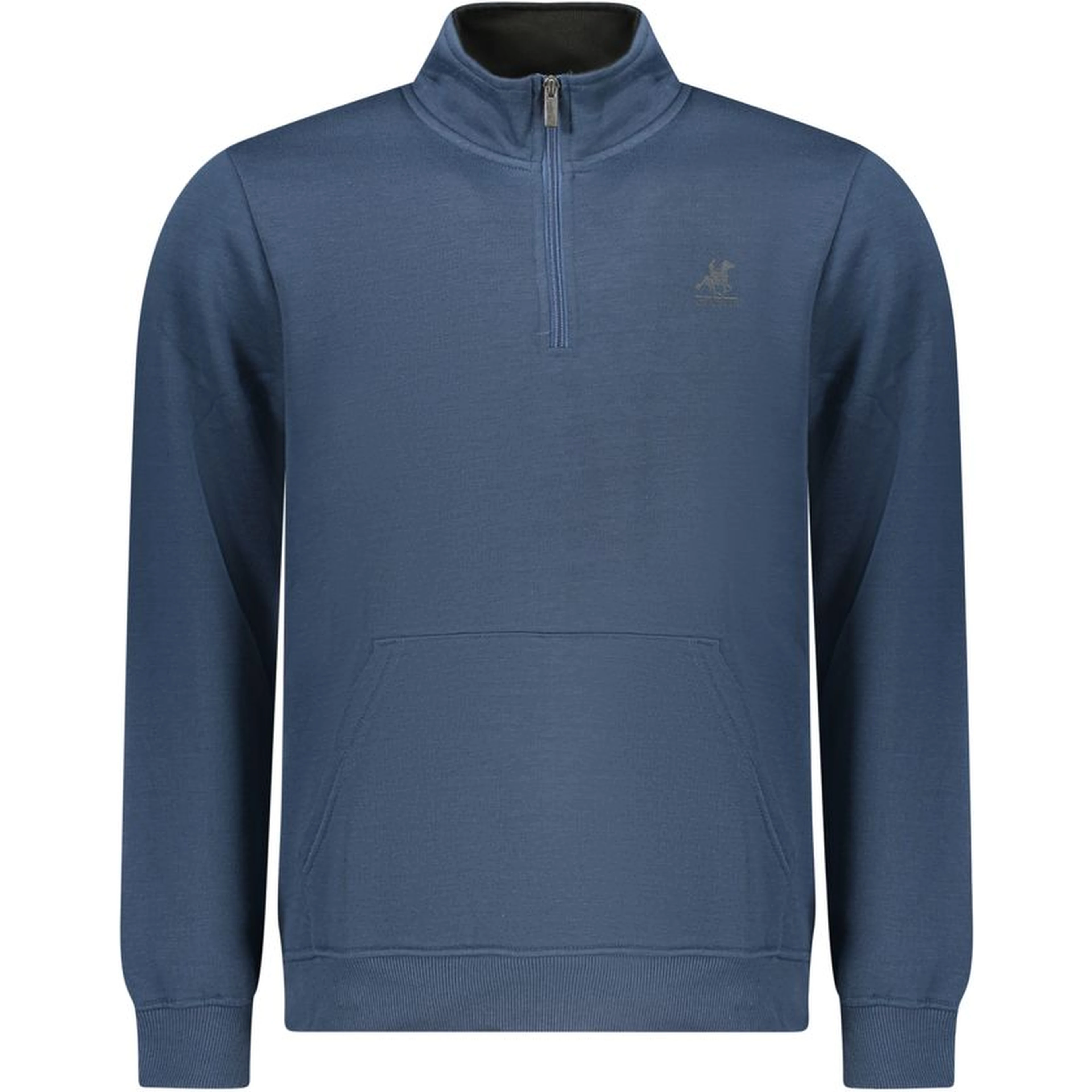 Blue Polyester Men's Sweatshirt