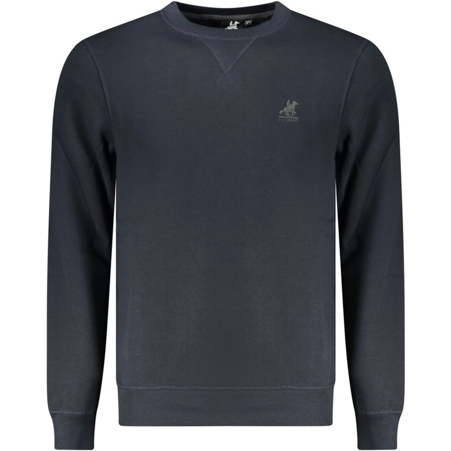 Blue Polyester Men Sweatshirt