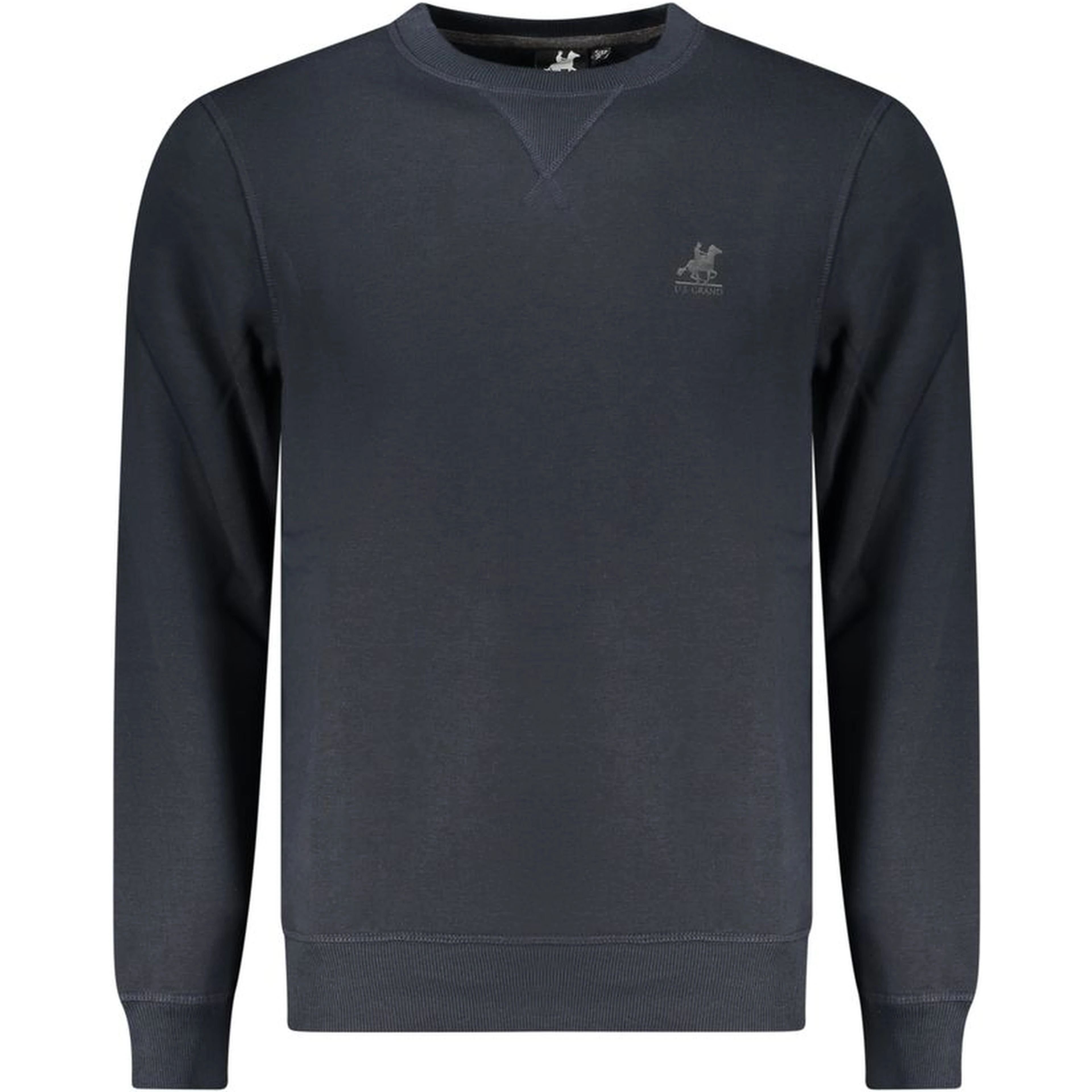 Blue Polyester Men Sweatshirt