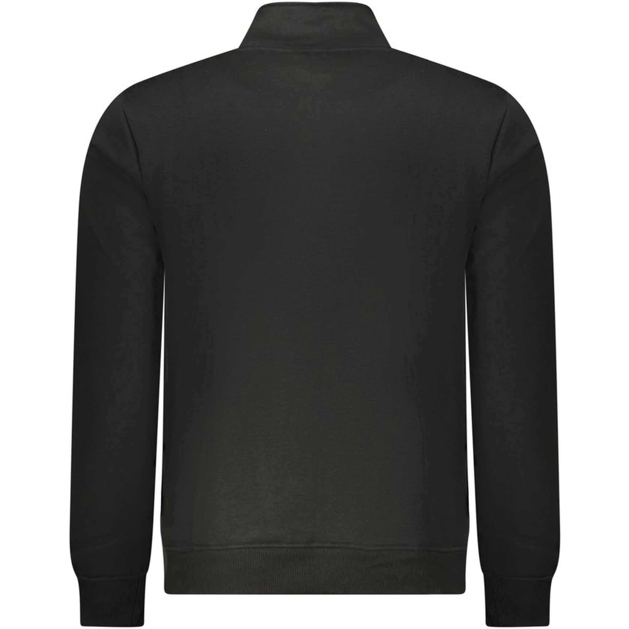 Black Polyester Men Sweatshirt
