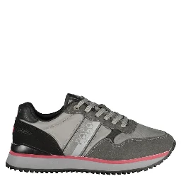 Grigio Polyurethane Men Sneaker