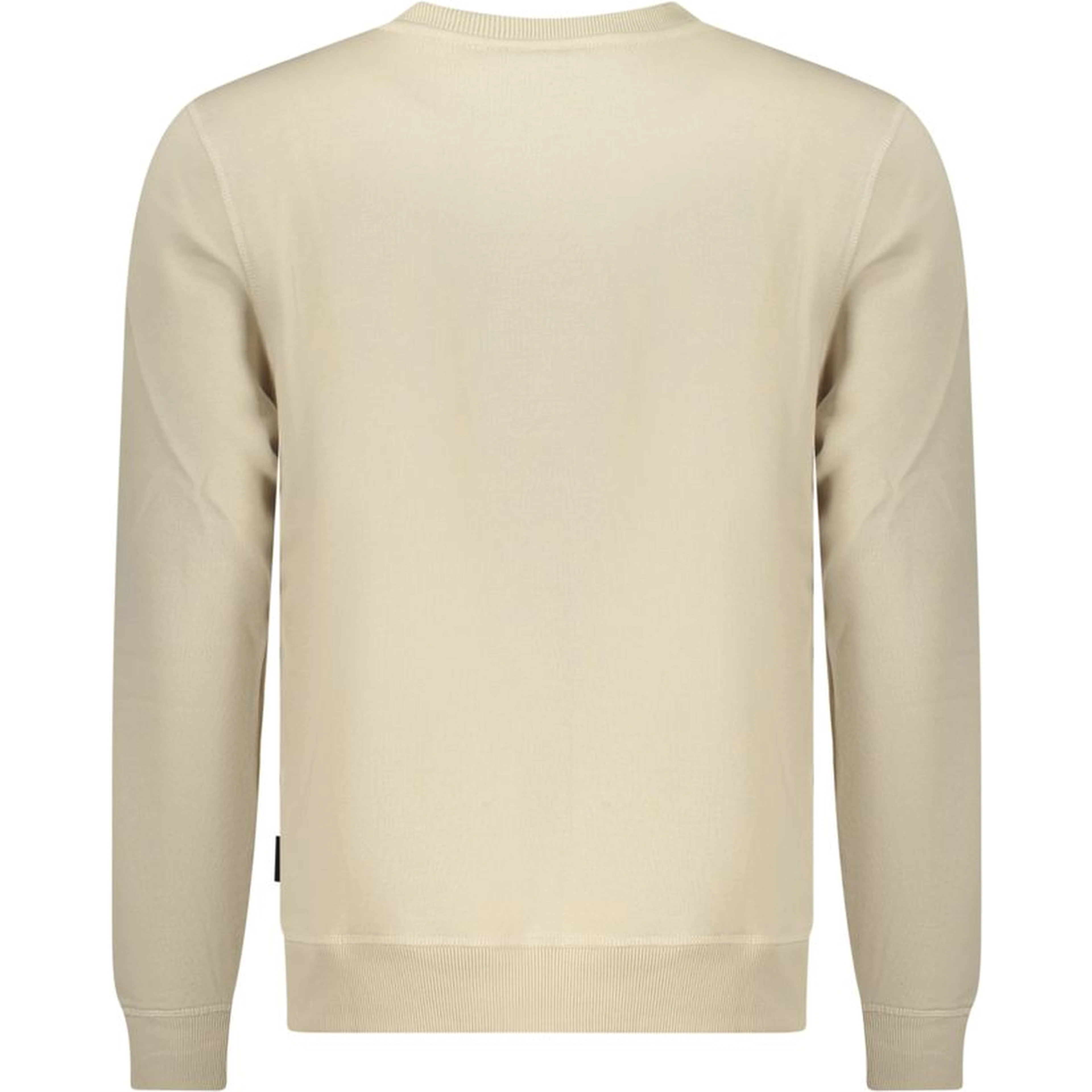 Beige Polyester Men Sweatshirt