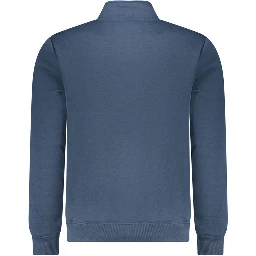 Blue Polyester Men's Sweatshirt