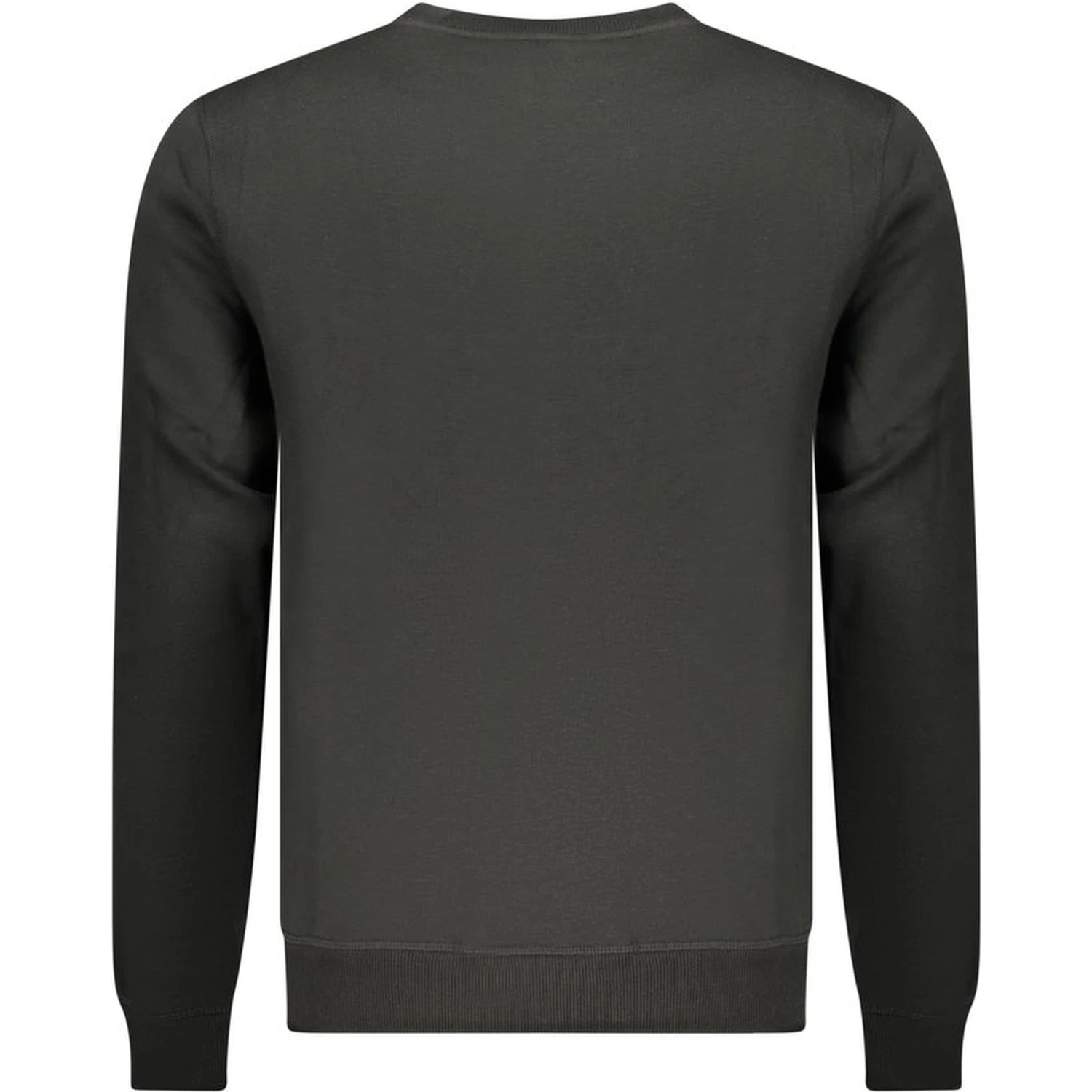 Black Polyester Men Sweatshirt