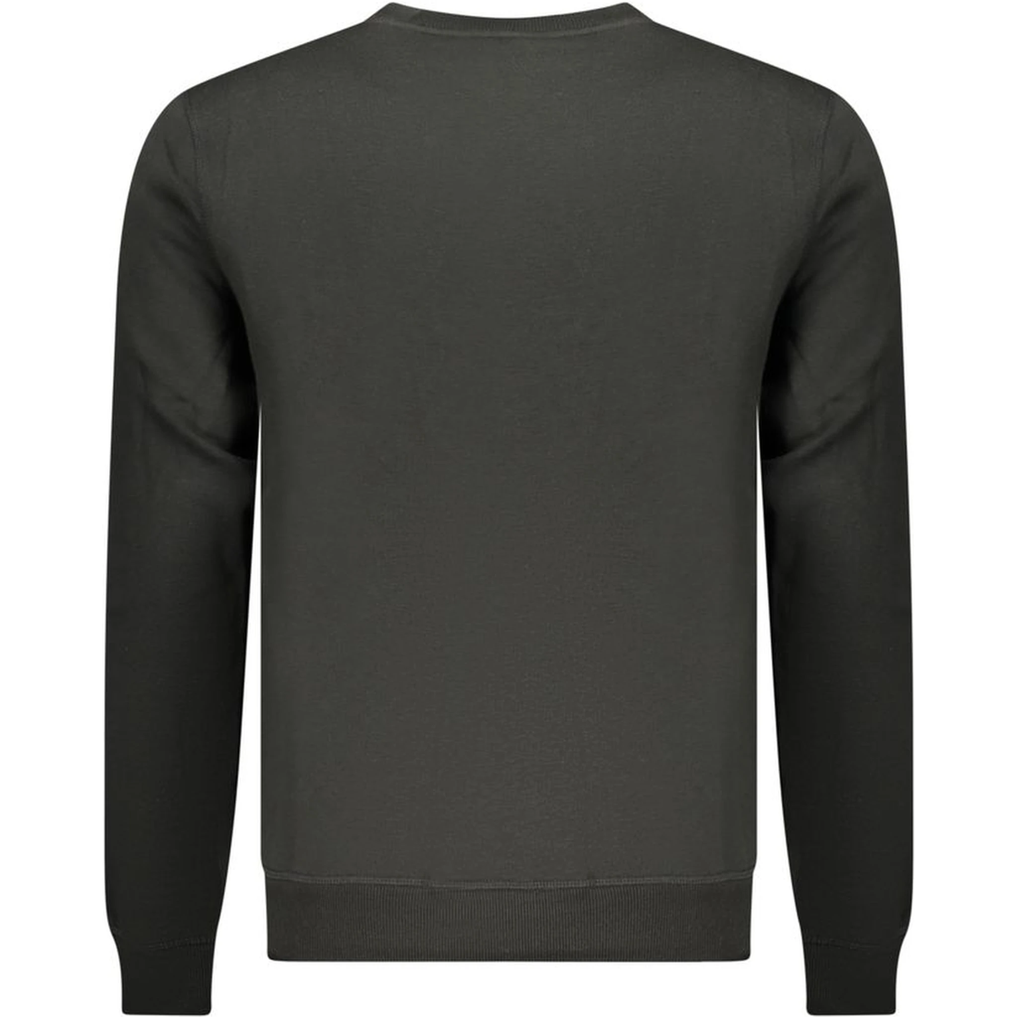 Black Polyester Men Sweatshirt