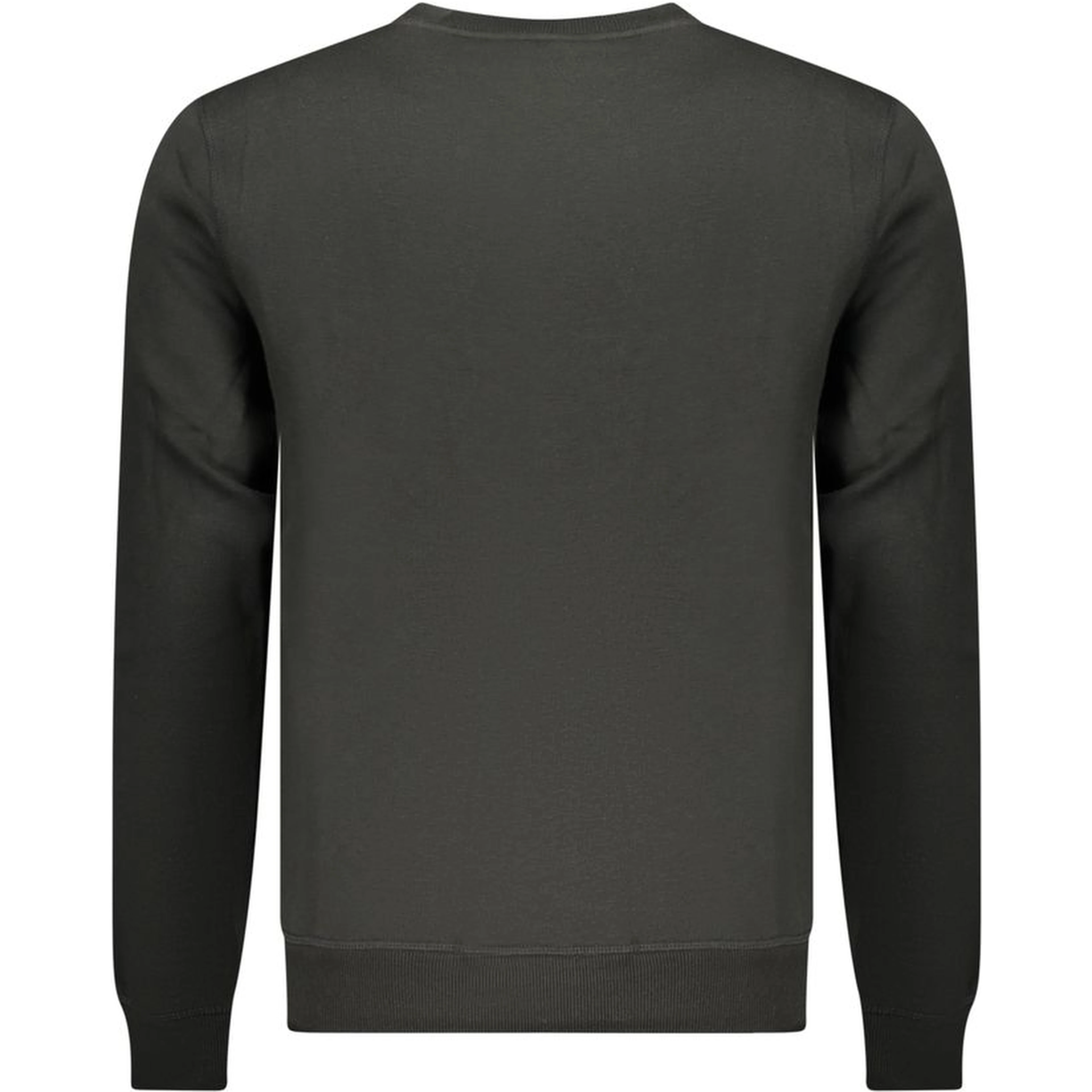 Black Polyester Men Sweatshirt