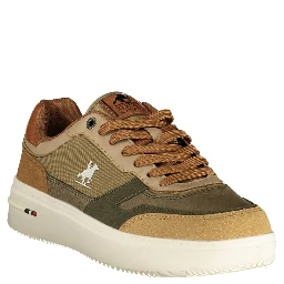 Beige Polyester Athletic Sneakers