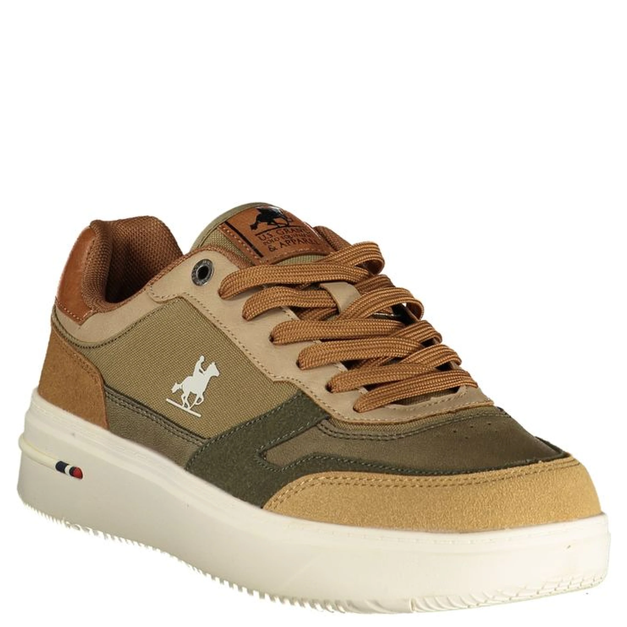 Beige Polyester Athletic Sneakers