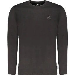 Black Cotton Men T-Shirt