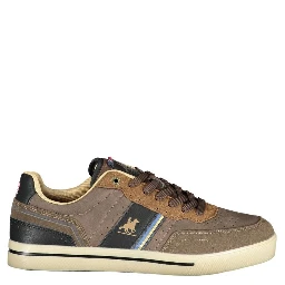 Marrone Polyurethane Men Sneaker