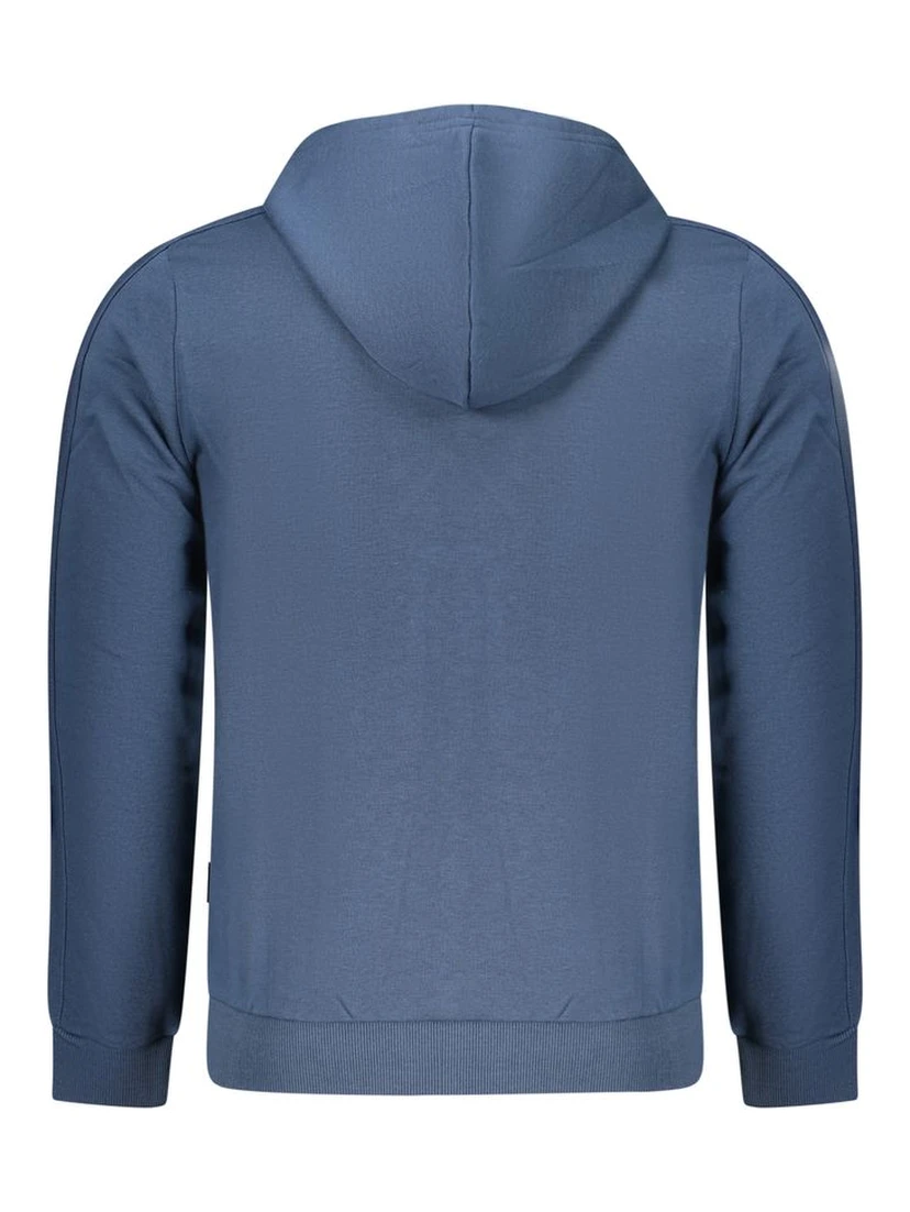 Blue Cotton Men's Hoodie