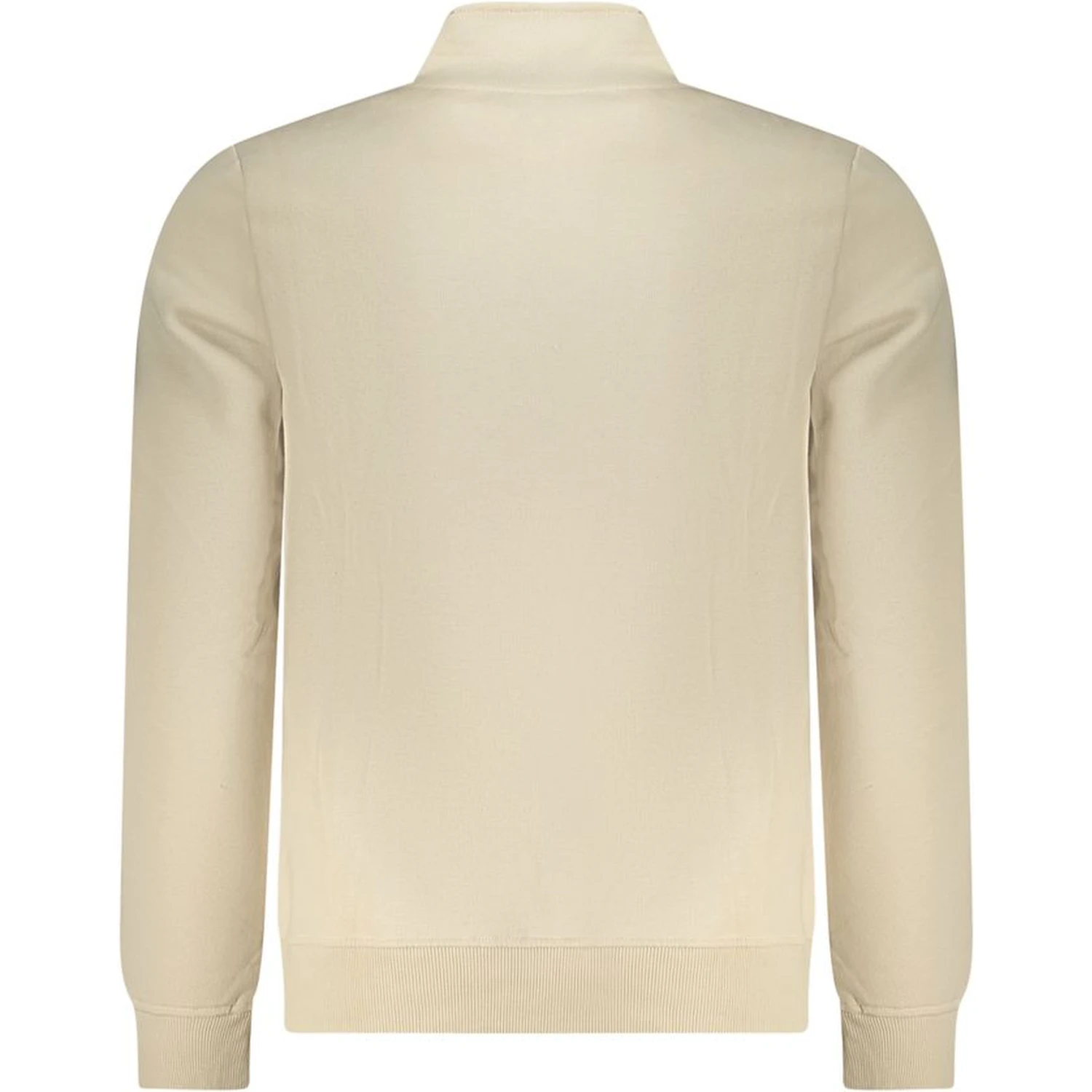 Beige Polyester Men Sweatshirt