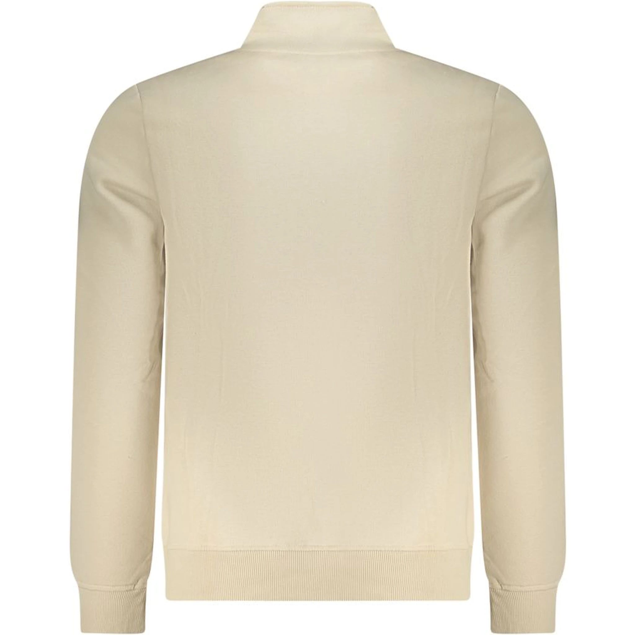 Beige Polyester Men Sweatshirt