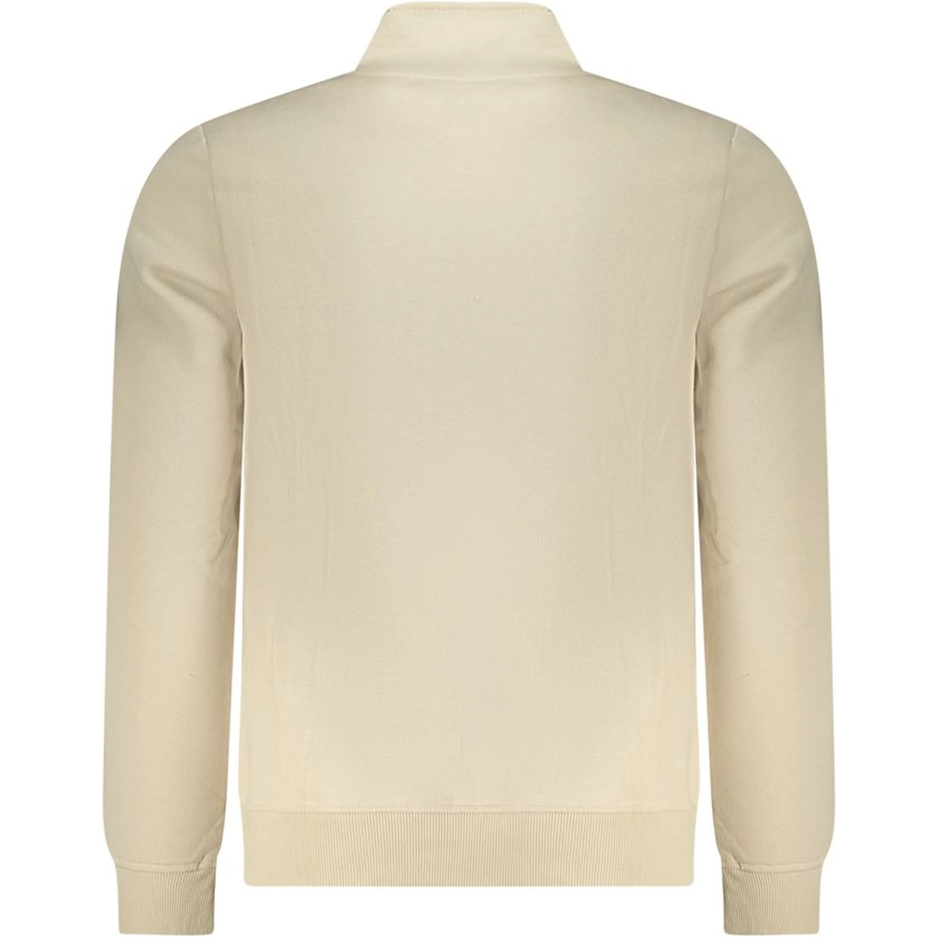 Beige Polyester Men Sweatshirt