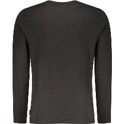 Black Cotton Men T-Shirt