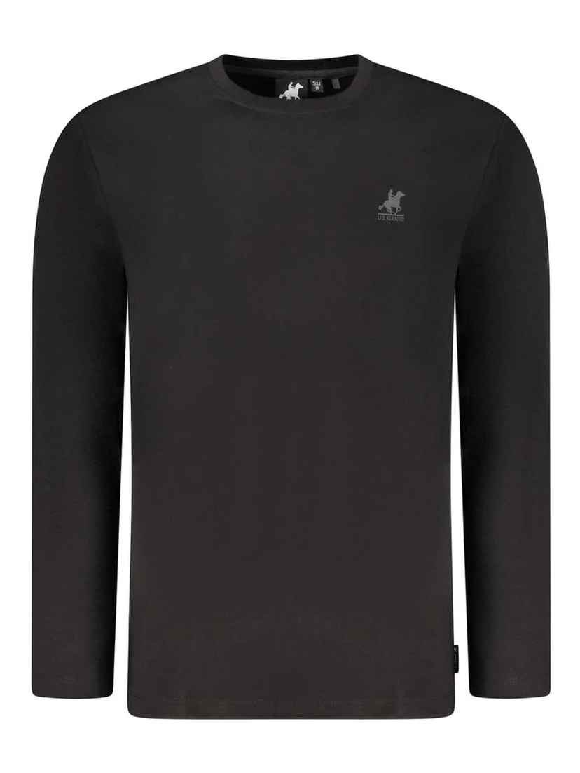 Black Cotton Men's T-Shirt