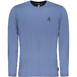 Blu Cotton Men T-Shirt