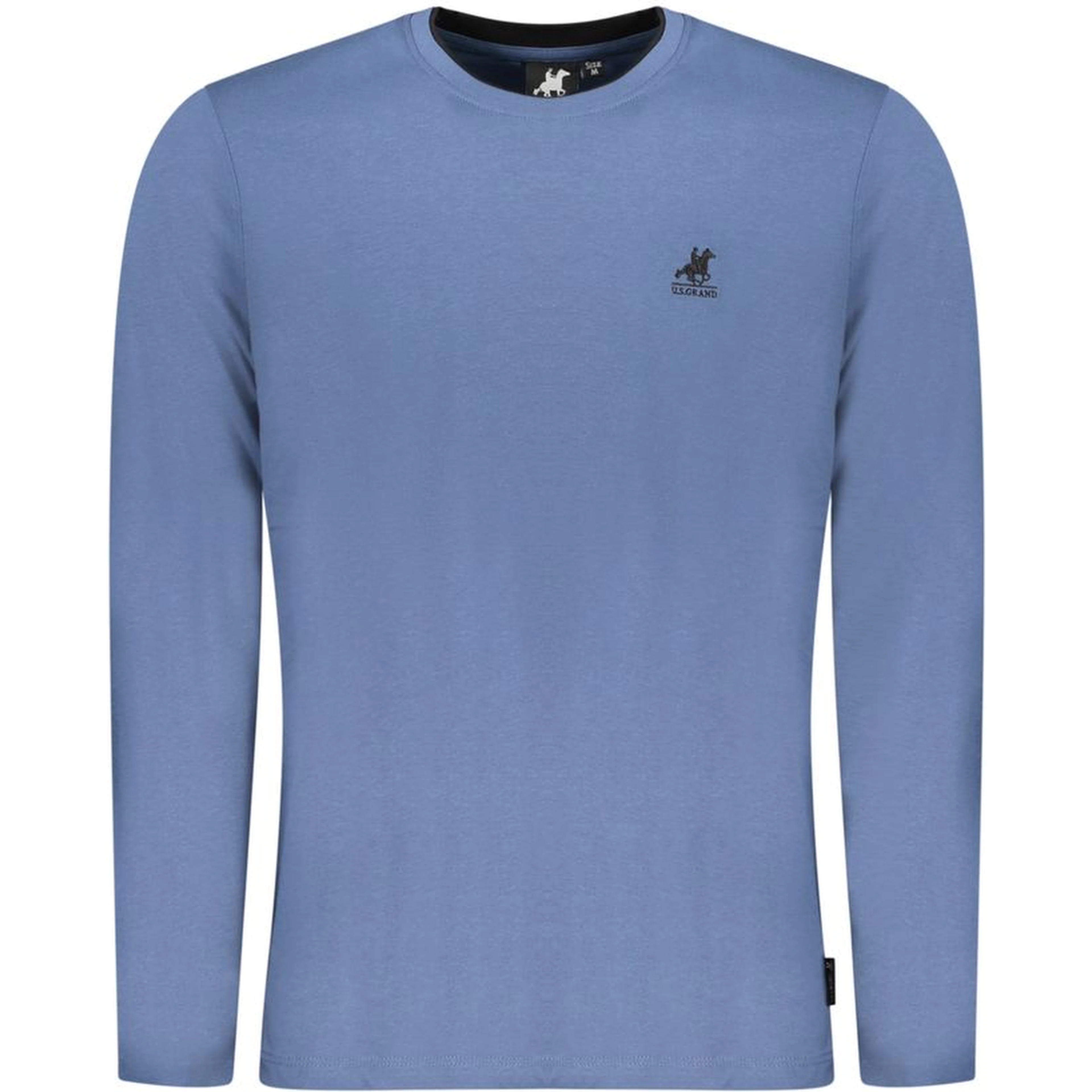 Blu Cotton Men T-Shirt