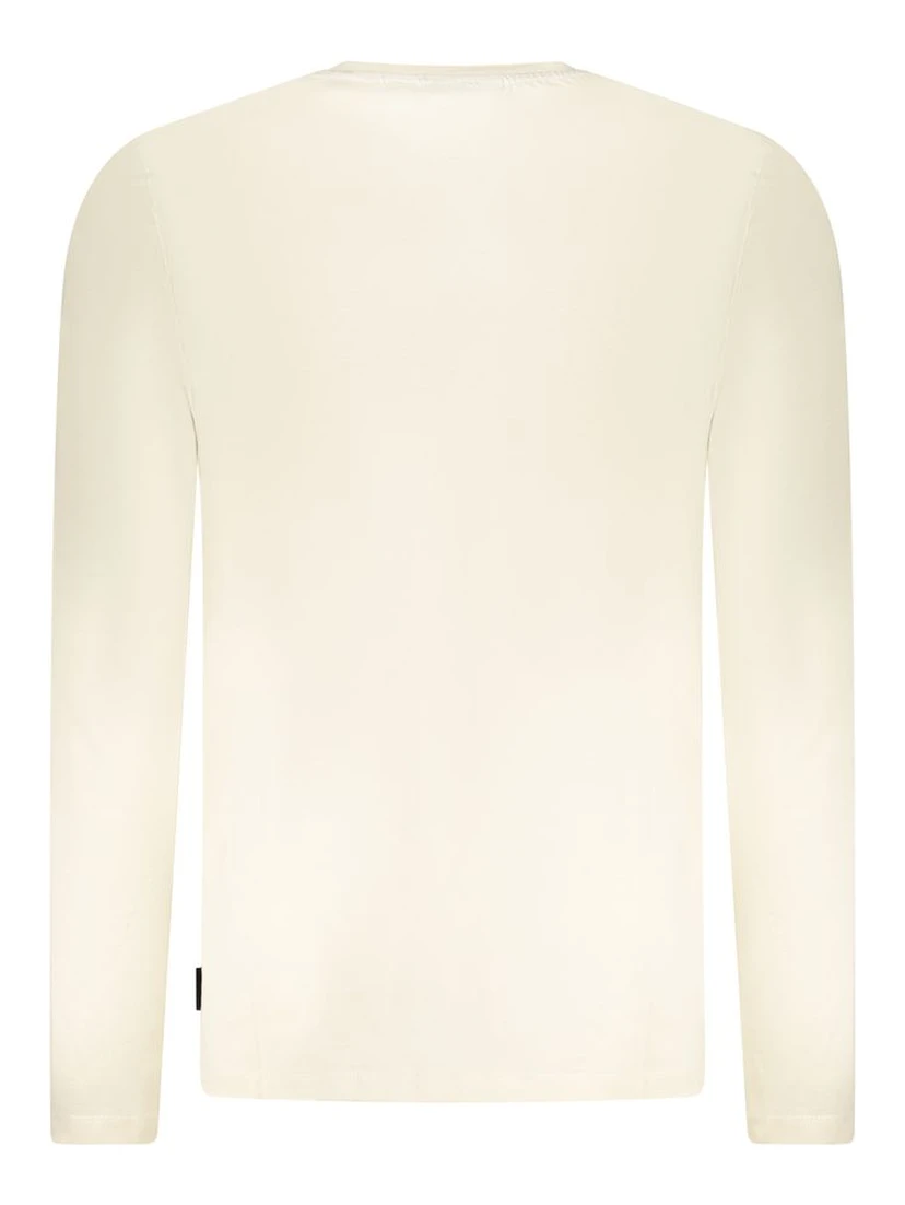 Beige Cotton Men T-Shirt