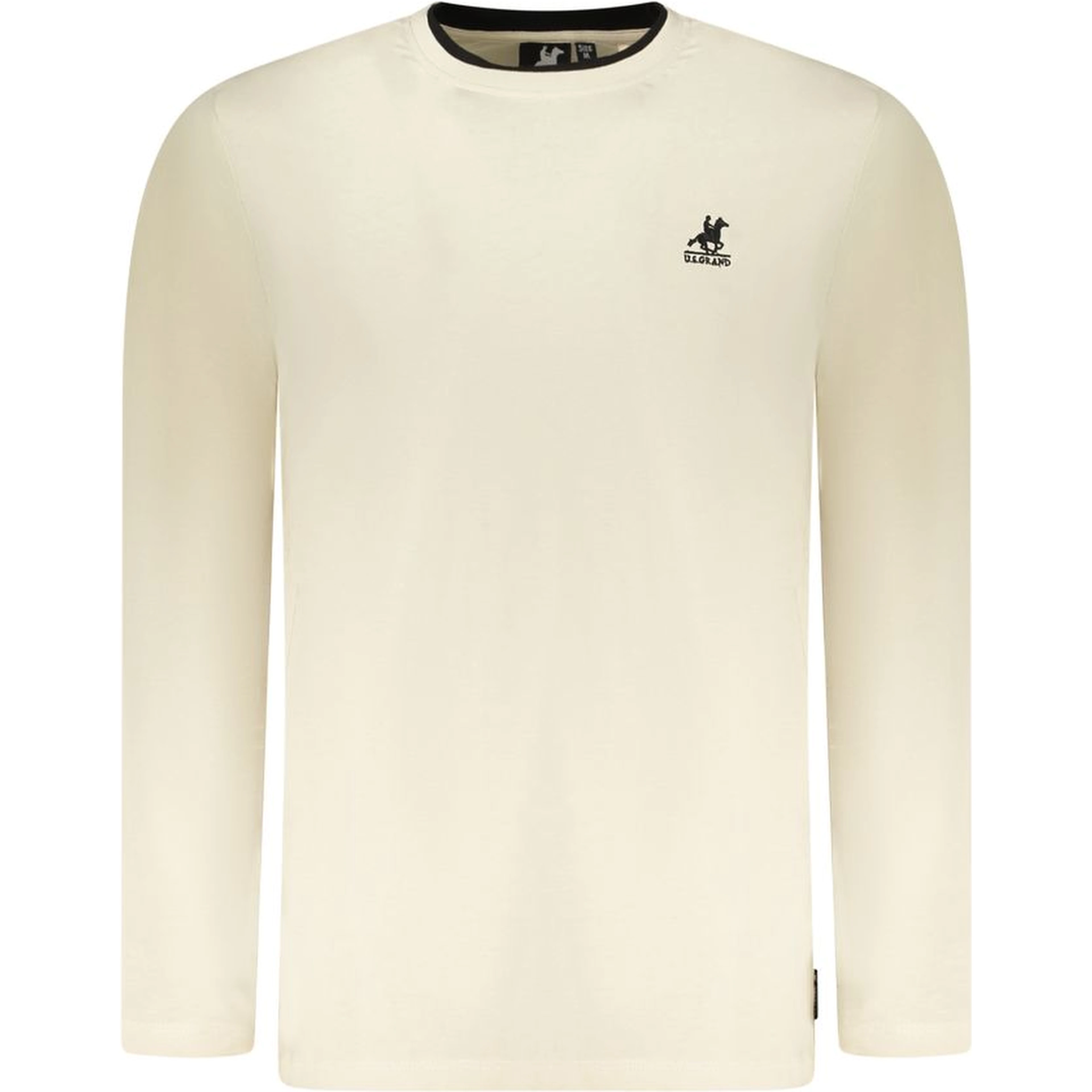 Beige Cotton Men T-Shirt