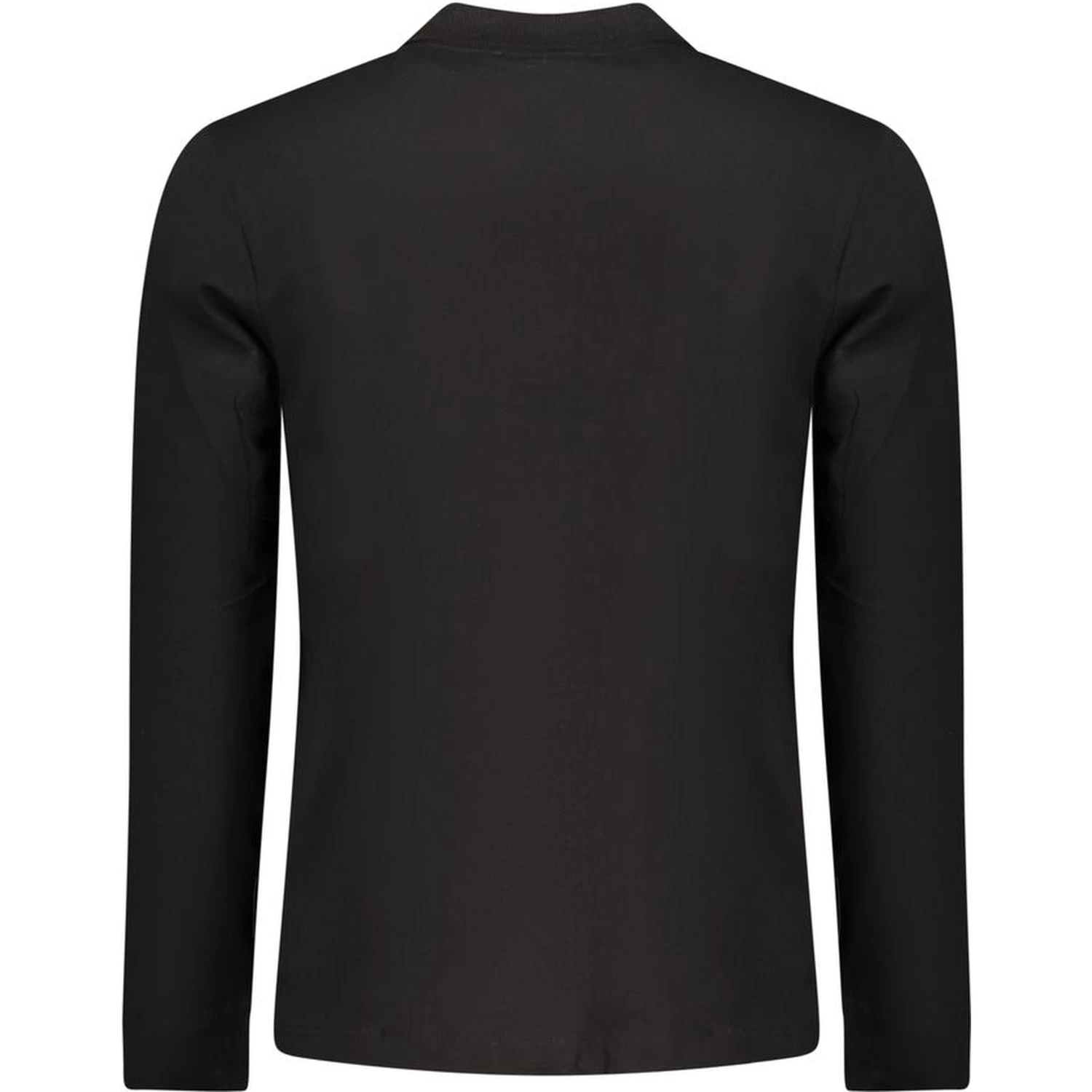 Black Cotton Men Polo Shirt