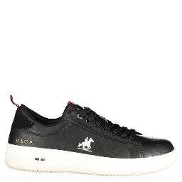 Black Polyurethane Men Sneaker