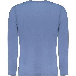 Blu Cotton Men T-Shirt