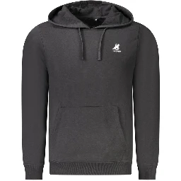 Black Cotton Men's Sweatshirt