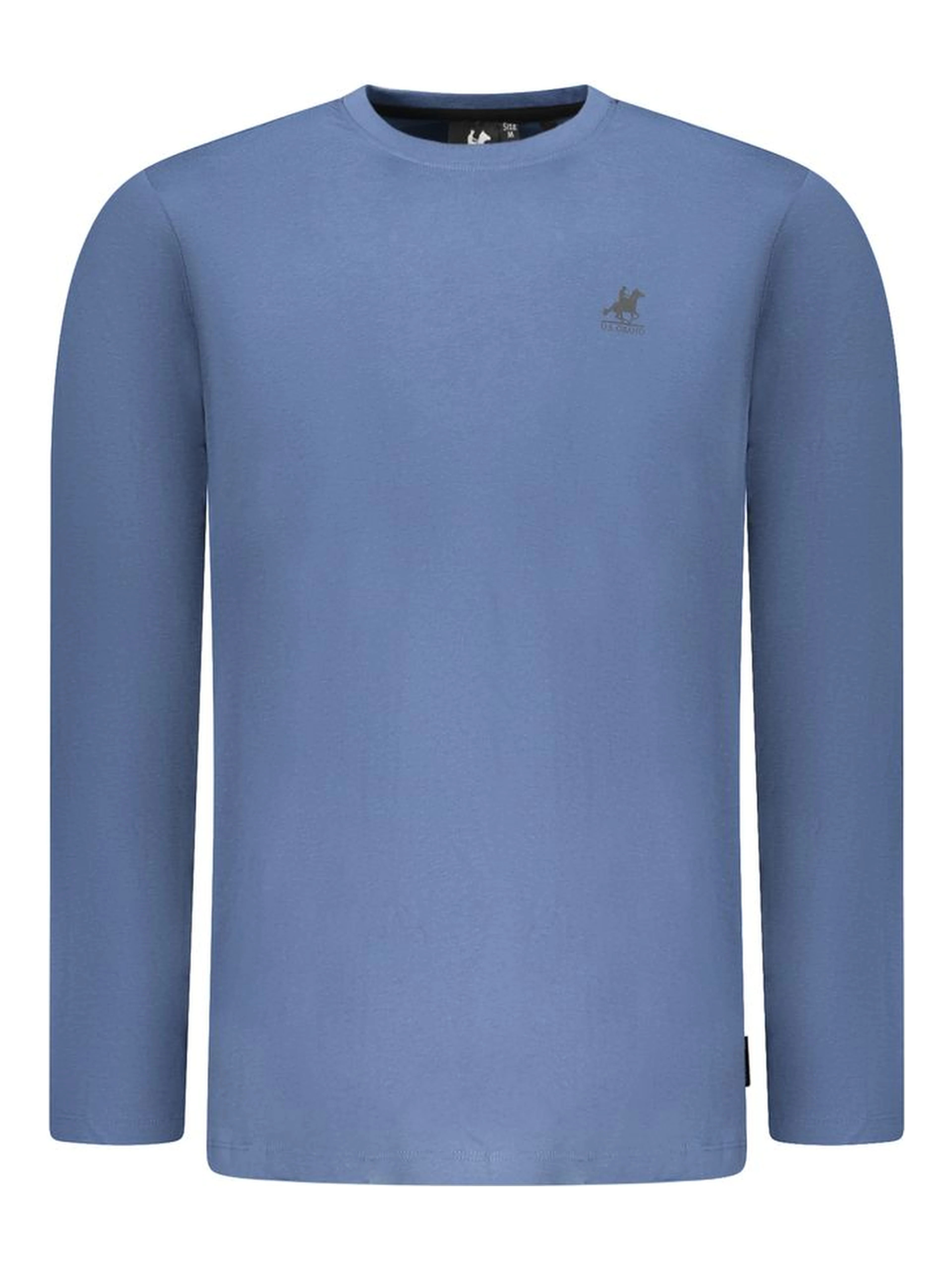 Blue Cotton Men's T-Shirt